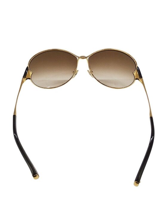 Louis Vuitton Sunglasses Metal Acetate Daisy Gold Brown Petal Motif Feminine main image 4